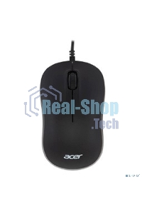 Мышь проводная Acer OMW140 черный, 1200 dpi, USB, кнопки - 3