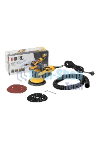 Эксцентриковая шлифовальная машина бесщеточная Denzel OS-150-BL, 350 Вт, 4000-10000 об/мин