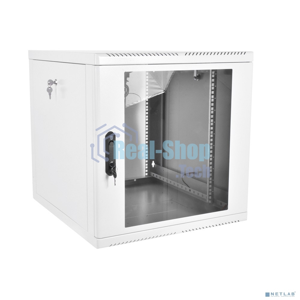 Шкаф телекоммуникационный настенный разборный 12U (600х650), съемные стенки, дверь стекло