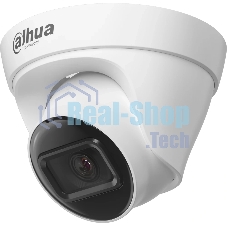 Уличная турельная IP-видеокамера Dahua DH-IPC-HDW1431T1P-0360B-S6 4Мп, 1/2.9” CMOS, объектив 3.6мм, ИК-подсветка до 30м, IP67, корпус: металл, пластик