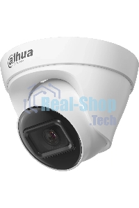 Уличная турельная IP-видеокамера Dahua DH-IPC-HDW1431T1P-0360B-S6 4Мп, 1/2.9” CMOS, объектив 3.6мм, ИК-подсветка до 30м, IP67, корпус: металл, пластик
