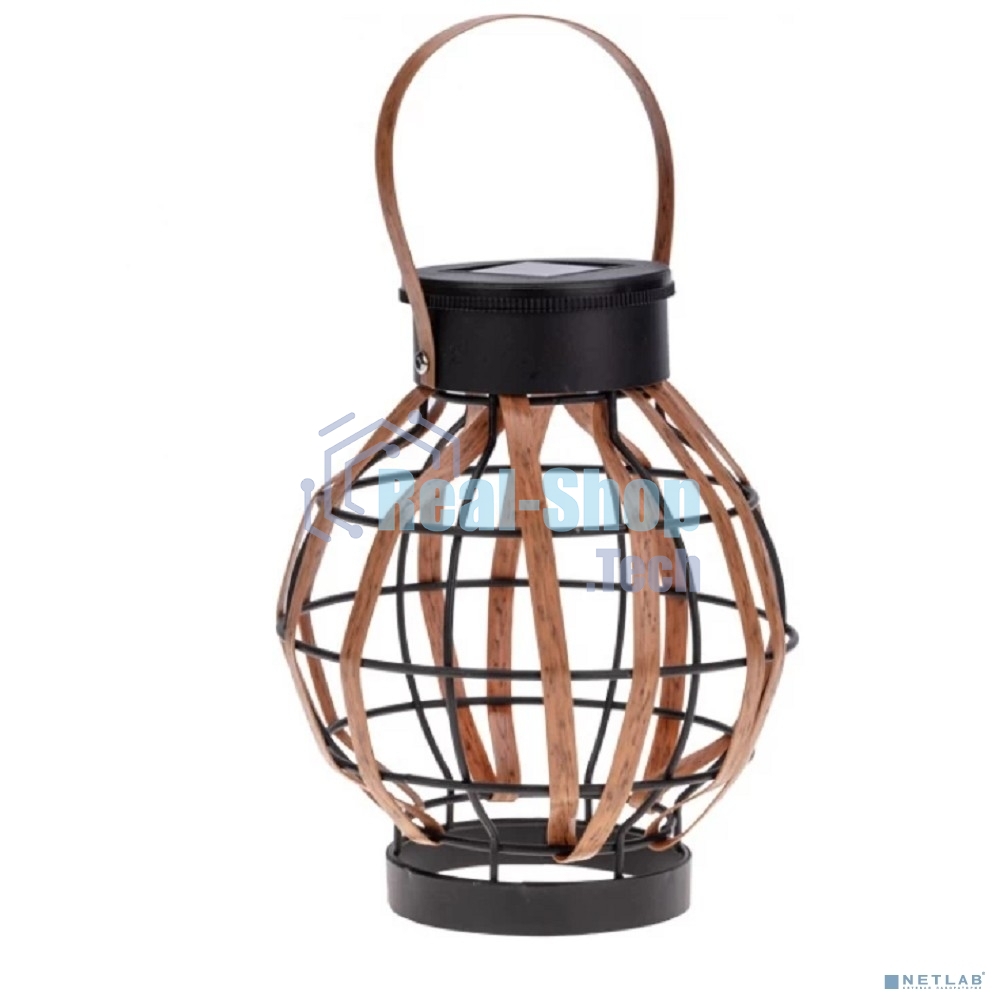 Светильник садовый Rexant Бамбук, 18см, 3000К, встроенный аккумулятор, солнечная панель, коллекция Бали