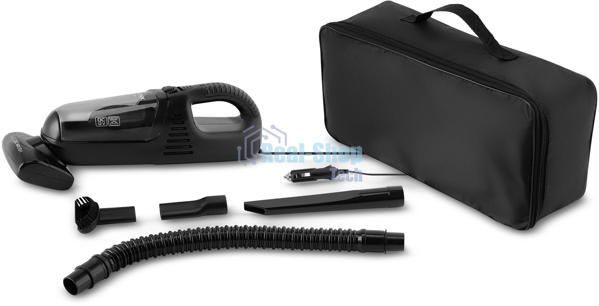 Пылесос автомобильный Vitek VT-1850(BK) 90 Вт/ Моющийся фильтр.