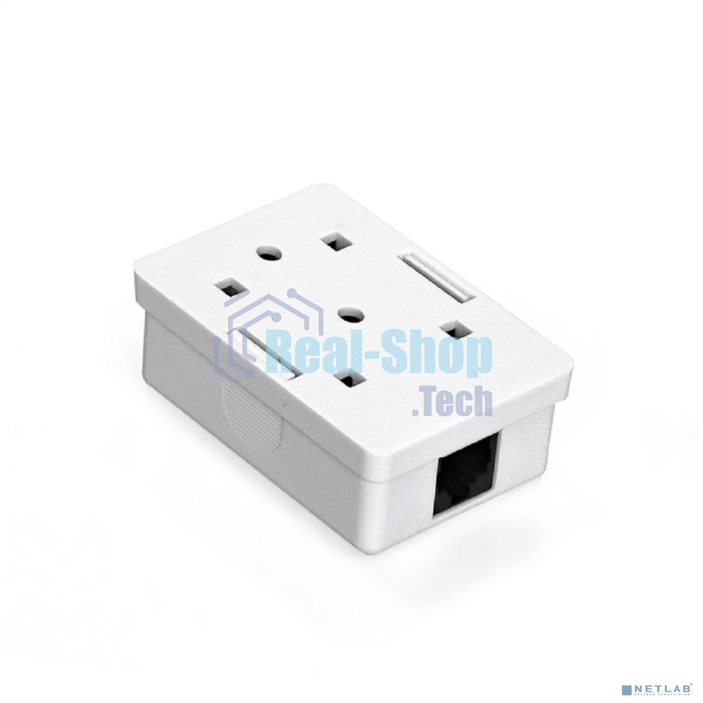 Розетка компьютерная внешняя ExeGate SM1-RJ45-C6 RJ-45 кат.6 UTP Krone/110