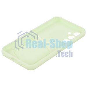 Чехол (клип-кейс) Samsung для Samsung Galaxy A35 Card Slot Case A35 лайм (EF-OA356TMEGRU)