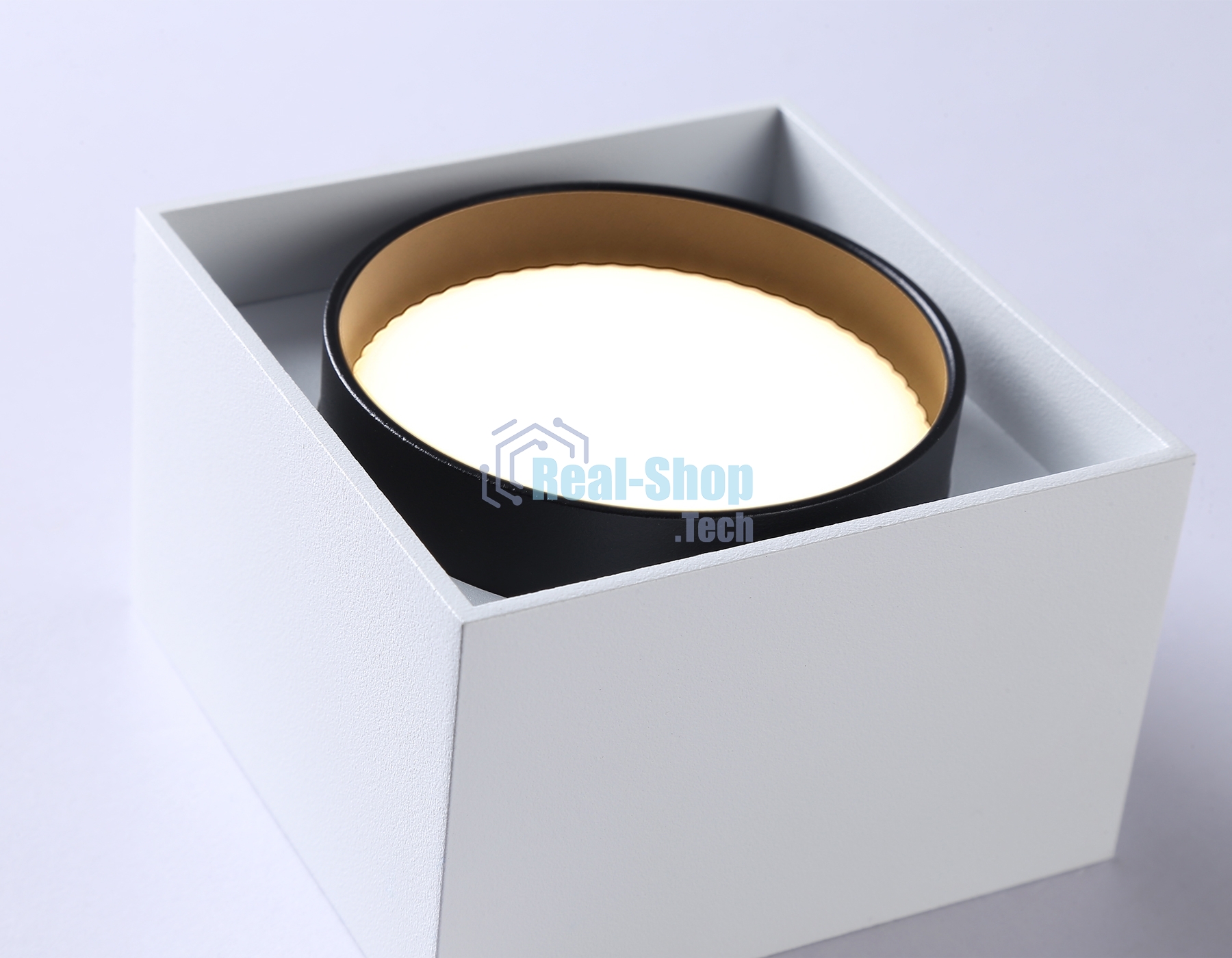 Светильник накладной TN70865 WH/BK белый/черный GX53 max 12W 95*95*62