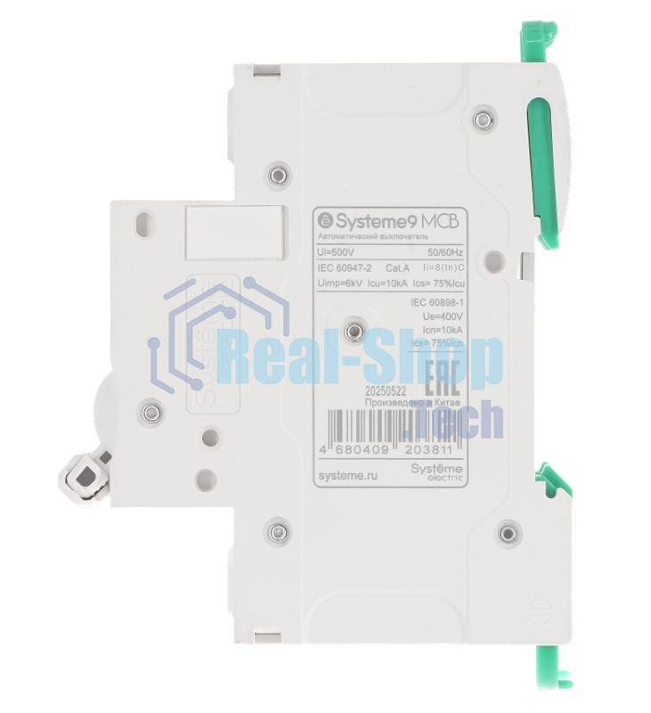 Выключатель автоматический 3П 10А характеристика C 10кA 400В Systeme Electric Systeme9 (кратно 1)