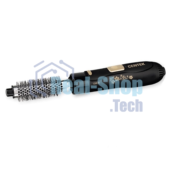 Фен-щётка Centek CT-2059 черный/золотистый, 1200 Вт, 25 мм