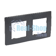 Рамка 2 поста антрацит ETIKA