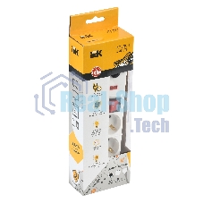 Сетевой фильтр Iek WFP10-16-03-01-N СФ-03К-выкл. 3 места 2Р + PE/1,5 метра 3х1 мм2