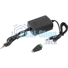 Источник питания Mollusk-VR 12/1 12В, 1А. Сетевой диапазон 110-245В провод с вилкой Mollusk-VR 12/1 power supply 12V, 1A. Mains range 110-245V wire with plug