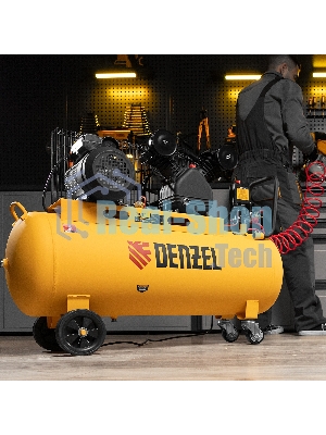 Компрессор воздушный Denzel BCV2200/100 рем. привод, 2,2 кВт, 100 л, 370 л/мин
