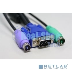 Набор кабелей D-LINK DKVM-CB3 для DKVM - 2хPS/2,1xVGA, 3м