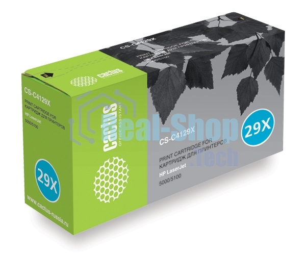 Картридж лазерный Cactus CS-C4129X черный (10000 стр.) для HP LaserJet 5000/5100