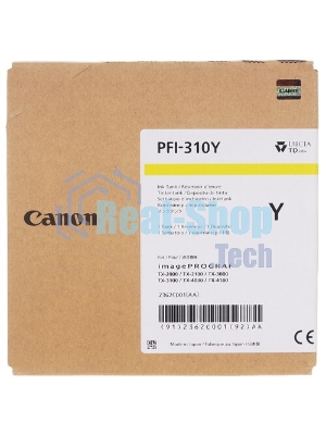 Картридж струйный Canon PFI-310 C 2360C001 голубой (330 мл) для Canon TX-2000/TX-3000/TX-4000