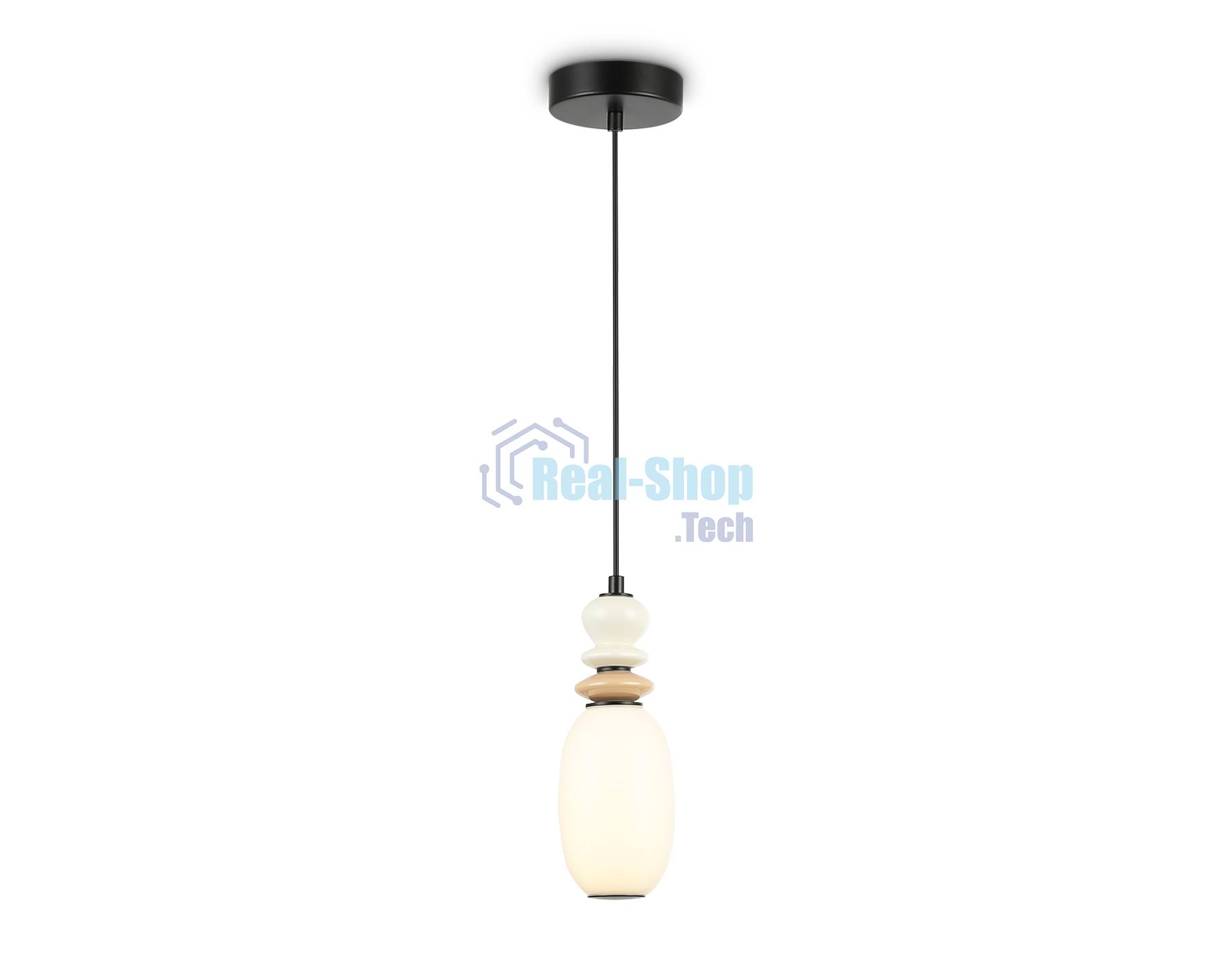 Светильник Ambrella light LH53141 BK/WH черный/белый 6W 3000K D120*1520