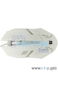 Мышь проводная Defender Cyber MB-560L белый, 1200 dpi, USB, кнопки - 3