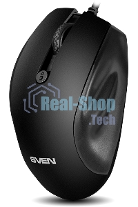 Мышь проводная SVEN RX-113 черный, 2000 dpi, USB, кнопки - 6