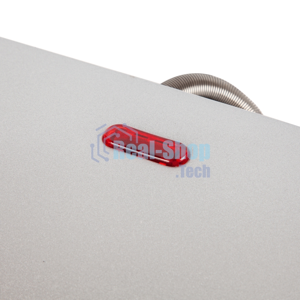 Гриль электрический Endever Grillmaster 115, 1500 Вт, авто терморегулятор, антипригарное покрытие, индикатор нагрева, серебристый/черный