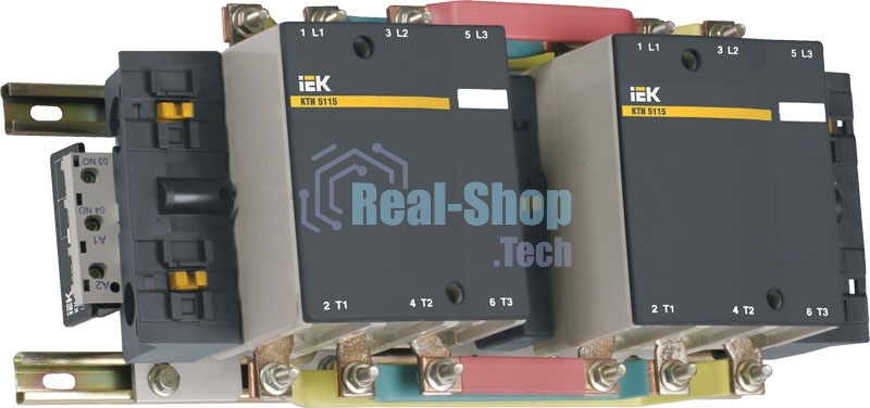 Контактор КТИ-52653 реверс 265А 230В/АС3 IEK KKT53-265-230-10