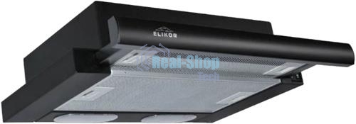 Вытяжка встраиваемая Elikor Интегра 50П-400-В2Л черный, 50 см, 400 куб. м/ч, 57 дБ