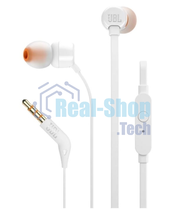 Наушники JBL Tune 110, 3.5 мм, внутриканальные, белый