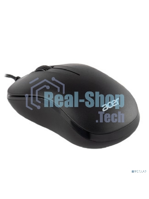Мышь проводная Acer OMW140 черный, 1200 dpi, USB, кнопки - 3