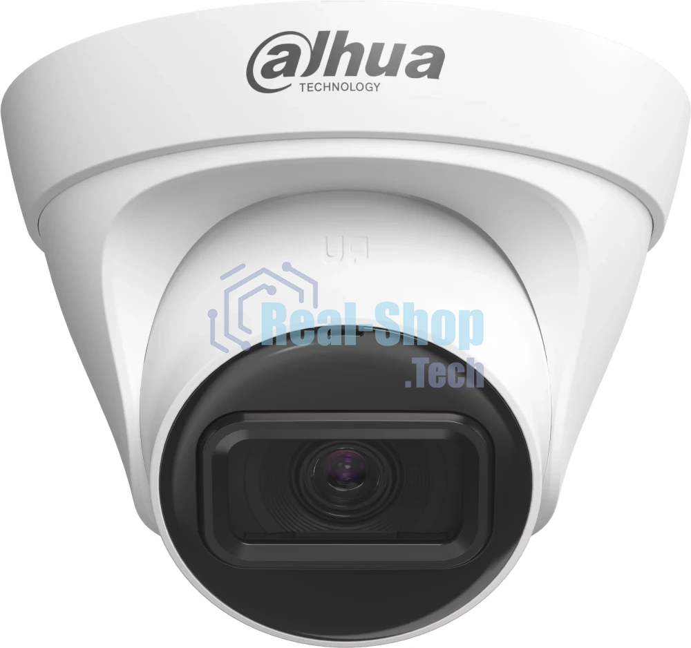 Уличная турельная IP-видеокамера Dahua DH-IPC-HDW1431T1P-0360B-S6 4Мп, 1/2.9” CMOS, объектив 3.6мм, ИК-подсветка до 30м, IP67, корпус: металл, пластик