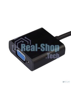 Кабель-адаптер HDMI M-->VGA 15F ORIENT C050, для подкл.монитора/проектора к выходу HDMI 