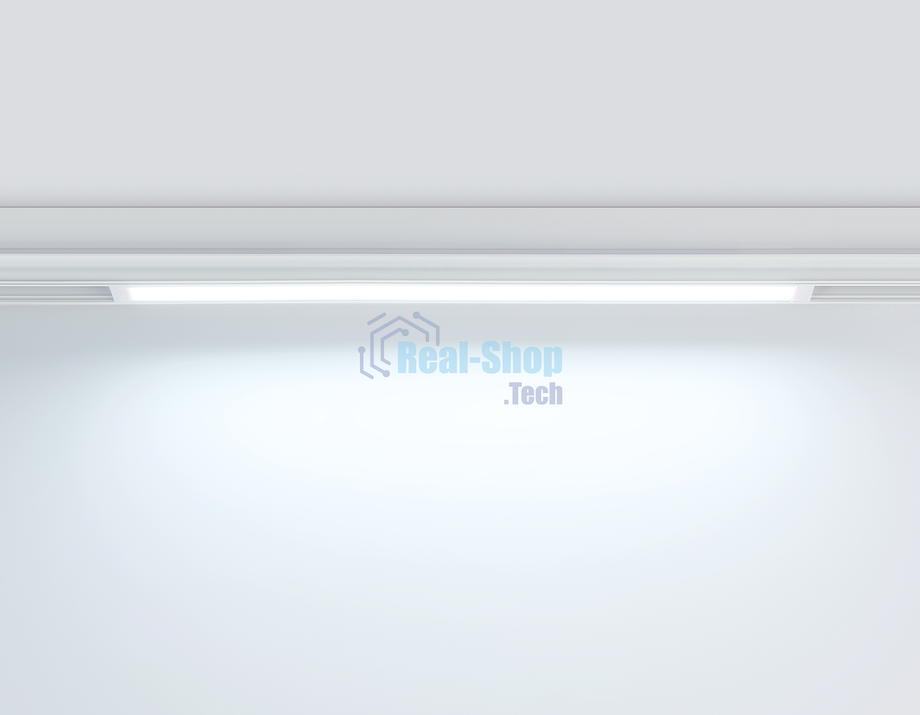 Управляемый светодиодный светильник для шинопровода Magnetic Ambrella light GL1281 WH белый IP20 18W 3000K-6400K 220V 120° 452*25*42 (Без ПДУ)