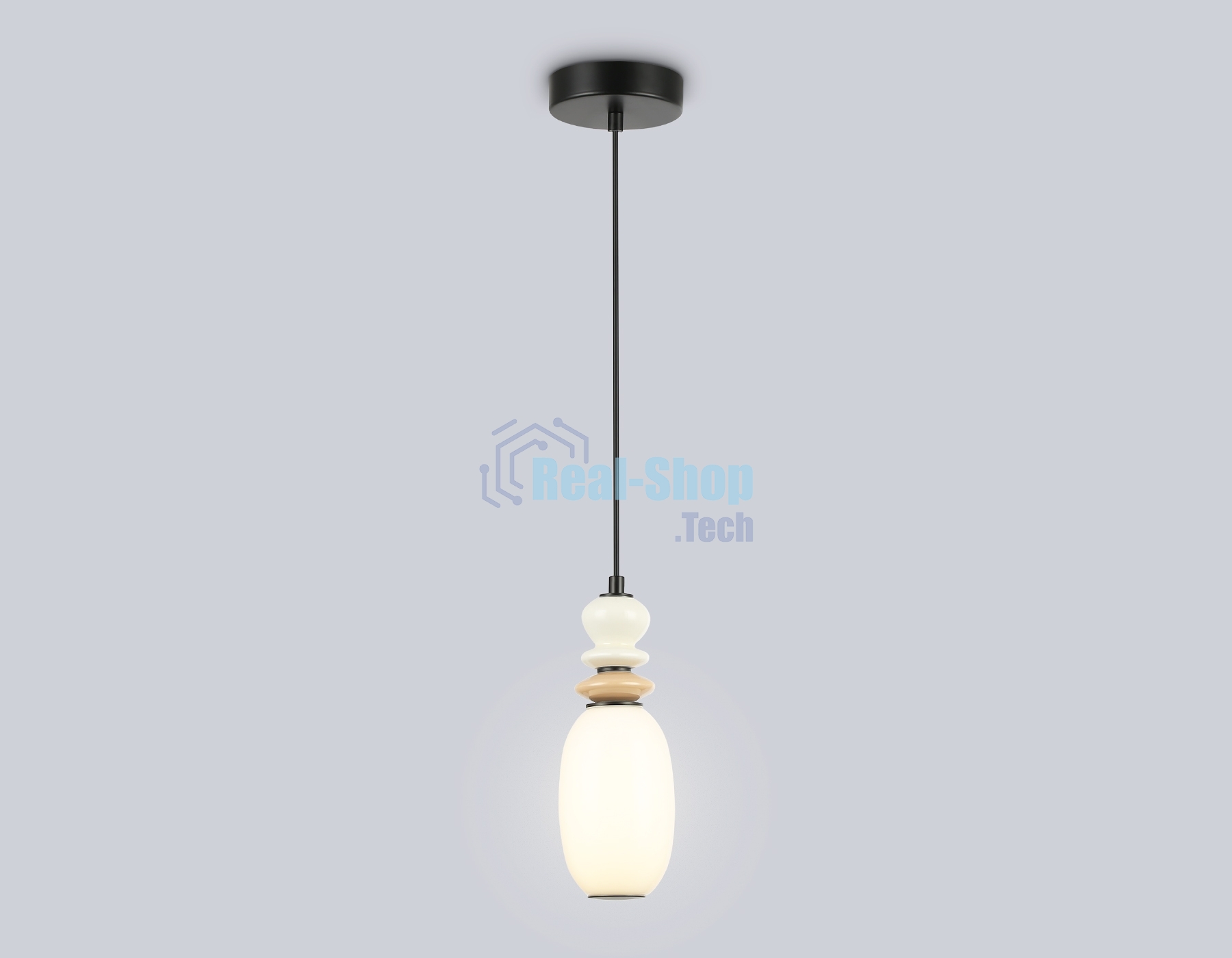 Светильник Ambrella light LH53141 BK/WH черный/белый 6W 3000K D120*1520