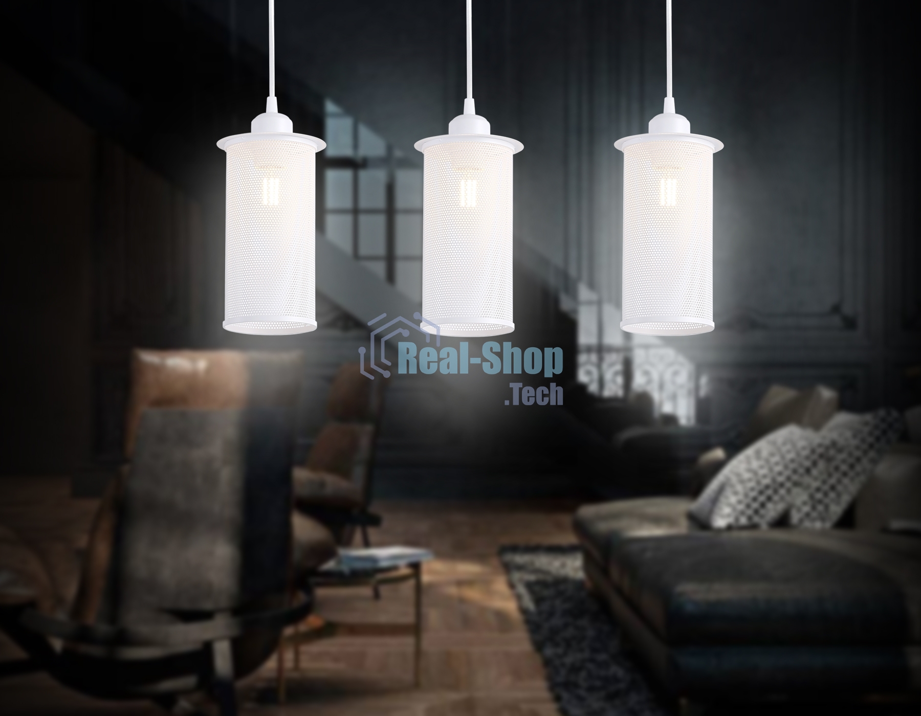Светильник Ambrella light TR8163/3 WH белый E27*3 max 40W 580*102*1060