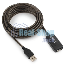 Кабель-удлинитель USB2.0 активный Gembird/Cablexpert UAE-01-5M, AM/AF, 5м