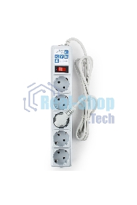 Сетевой фильтр POWER CUBE 1,9 м.* 5 розеток, серый