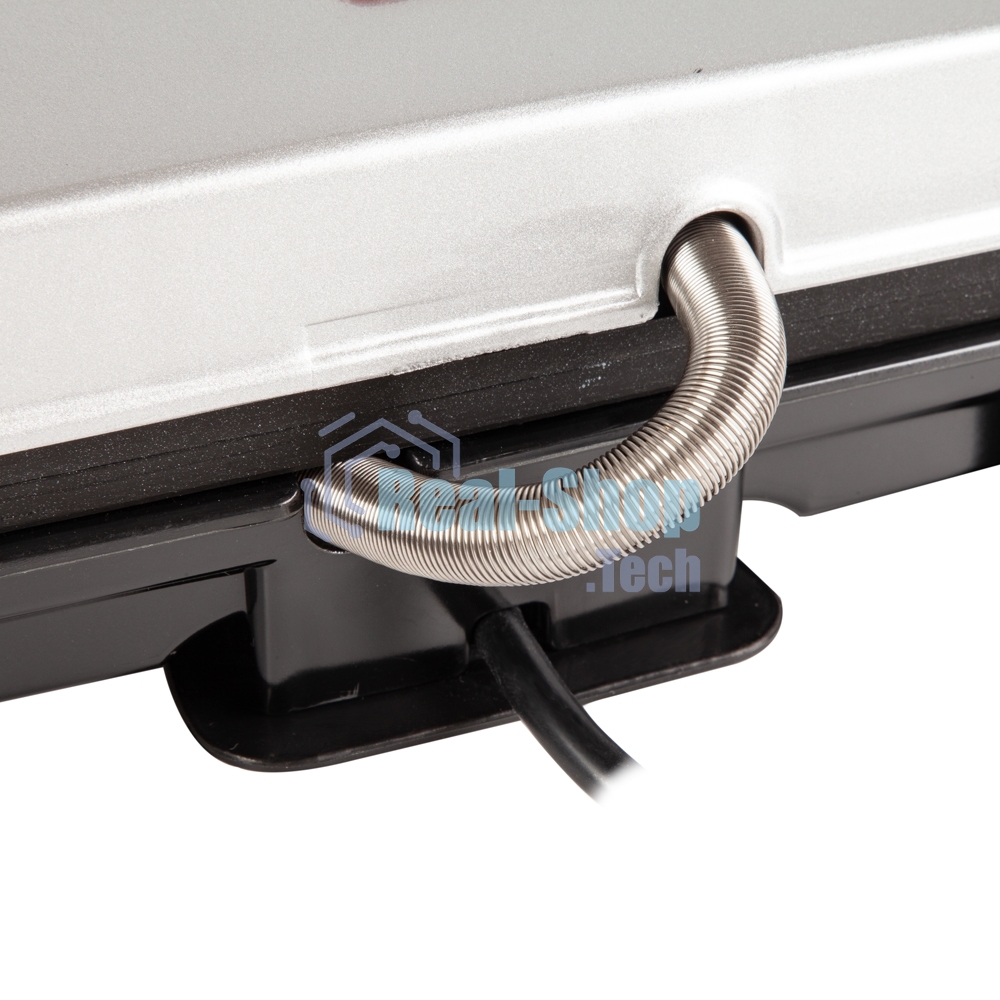 Гриль электрический Endever Grillmaster 115, 1500 Вт, авто терморегулятор, антипригарное покрытие, индикатор нагрева, серебристый/черный