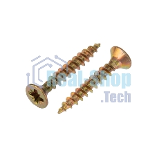 Саморез универсальный Kranz 3х20, желтый цинк, упаковка поставщика (32 000 шт.)