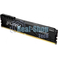 Оперативная память Kingston Fury Beast, 8GB (1x8GB), DDR4, 3200MHz, CL16, DIMM, с радиатором, черный