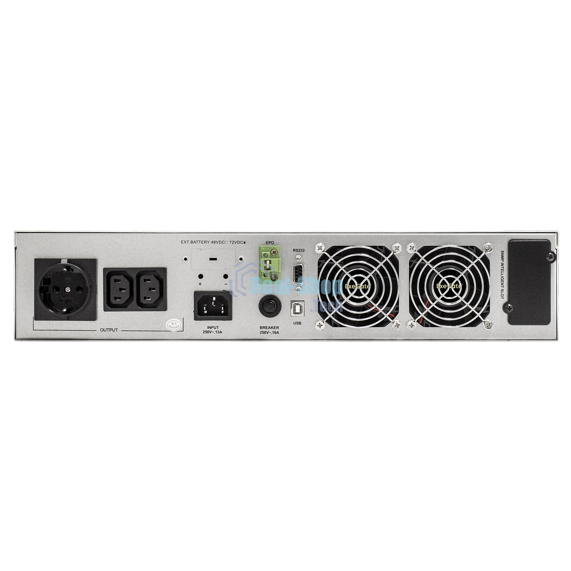 Источник бесперебойного питания On-line ExeGate PowerExpert ULS-3000.LCD.AVR.1SH.2C13.USB.RS232.SNMP.2U 3000VA/3000W, On-Line, PF=1, LCD, 1*Schuko+2*C13, RS232, USB, SNMP-slot, Rackmount 2U/Tower, металлический корпус, черный