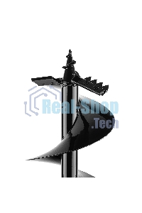 Шнек для грунта Denzel ER-150, диаметр 150 мм, длина 800 мм, соединение 20 мм, съемный нож