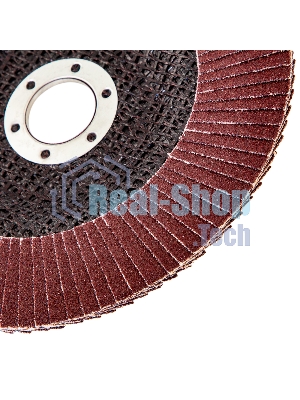 Круг лепестковый торцевой КЛТ-1, зернистость Р80(16Н), 150 х 22,2 мм, (БАЗ) Россия