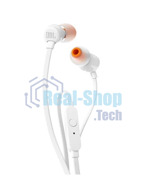 Наушники JBL Tune 110, 3.5 мм, внутриканальные, белый
