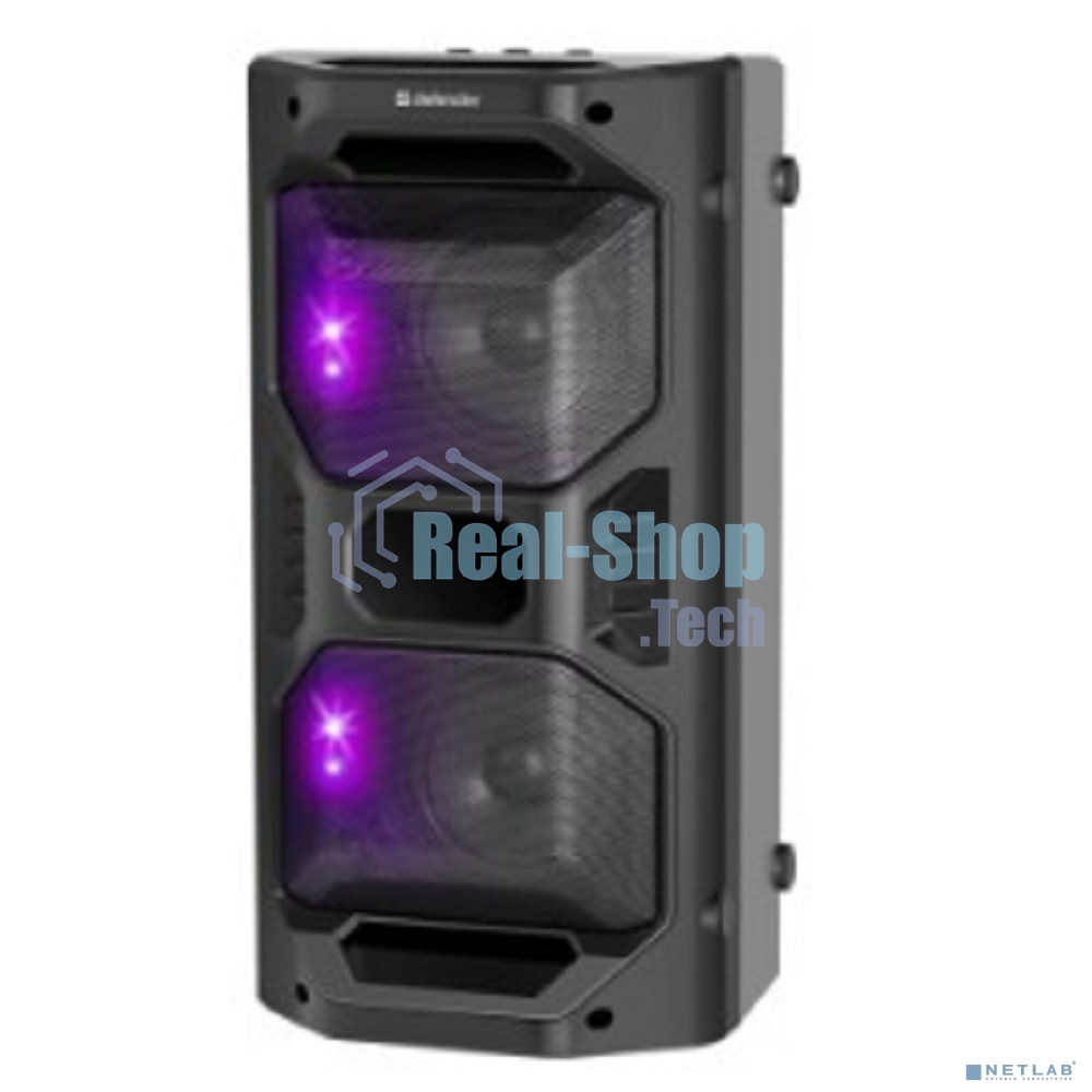 Портативная акустика Defender Rage 50 Вт Light/BT/FM/USB/LED/TWS черный