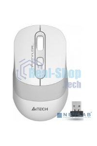 Мышь беспроводная A4Tech Fstyler FG10 белый/серый, 2000 dpi, радиоканал, USB, кнопки - 4