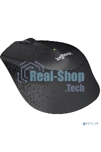 Мышь беспроводная Logitech M330 SILENT PLUS черный, 1000 dpi, радиоканал, USB, кнопки - 3