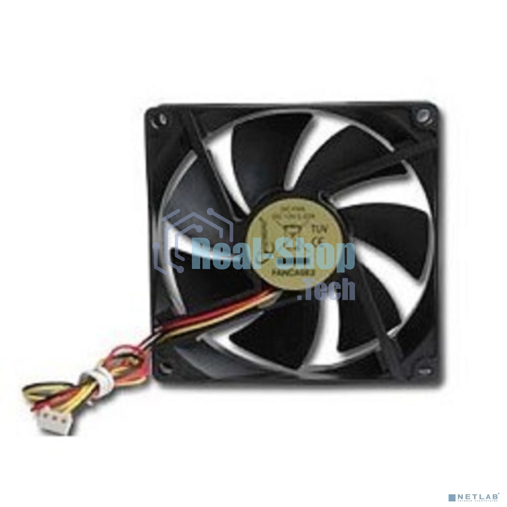 Вентилятор для корпуса Gembird FANCASE2/BALL черный, 90 мм, 2500 об/мин, 26 дБ, 3 pin