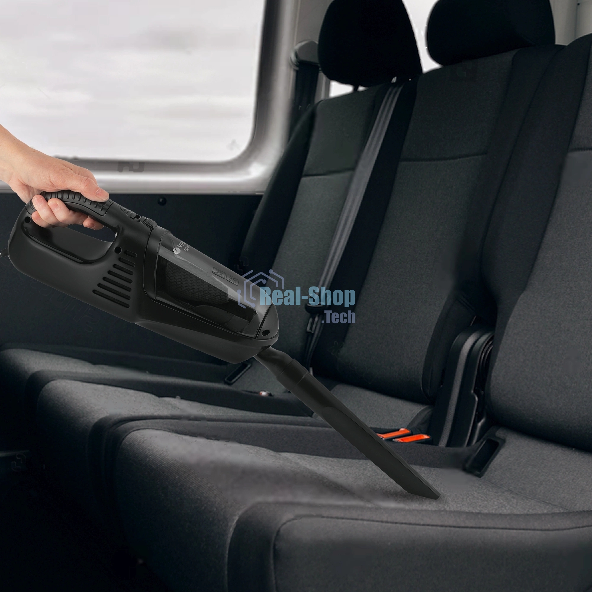 Пылесос автомобильный Vitek VT-1850(BK) 90 Вт/ Моющийся фильтр.