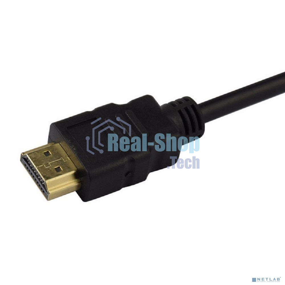 Кабель-адаптер HDMI M-->VGA 15F ORIENT C050, для подкл.монитора/проектора к выходу HDMI 