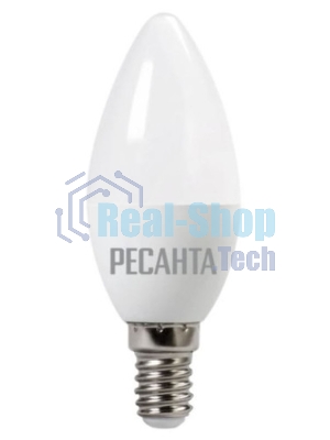 Лампа светодиодная LL-R-C37-5W-230-4K-E14 (свеча