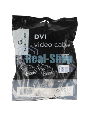 Кабель DVI-D single link Cablexpert CC-DVIL-BK-10, 19M/19M, 3.0м, CCS, черный, экран, феррит.кольца, пакет