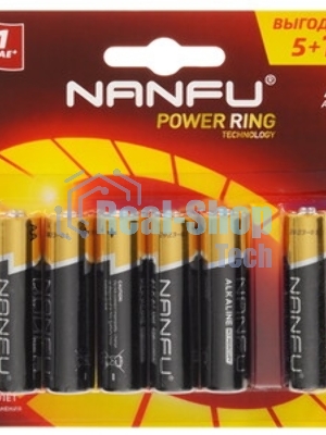 Батарейка щелочная AA Nanfu LR6 3B(3x1B) (3шт.)